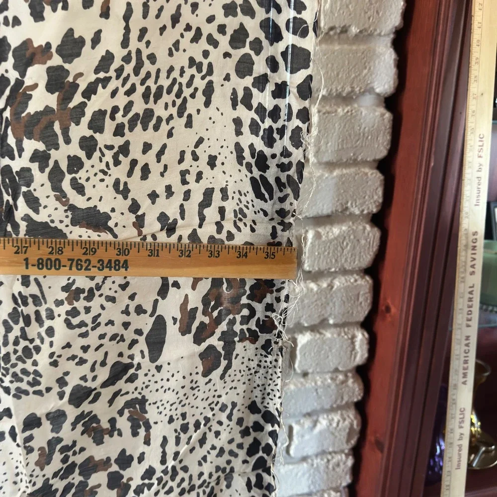 Leopard Print Scarf‎ Brown Black Cream Animal Pattern Fringed Large Wrap